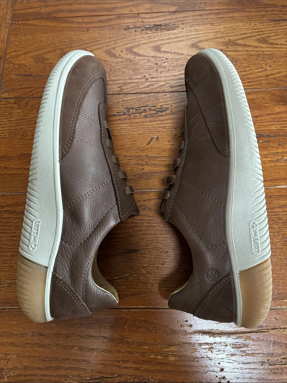 Keen KNX T-Toe Sneaker Men’s Dark Brown Leather Slip-on Comfy 1030625 Size 10.5